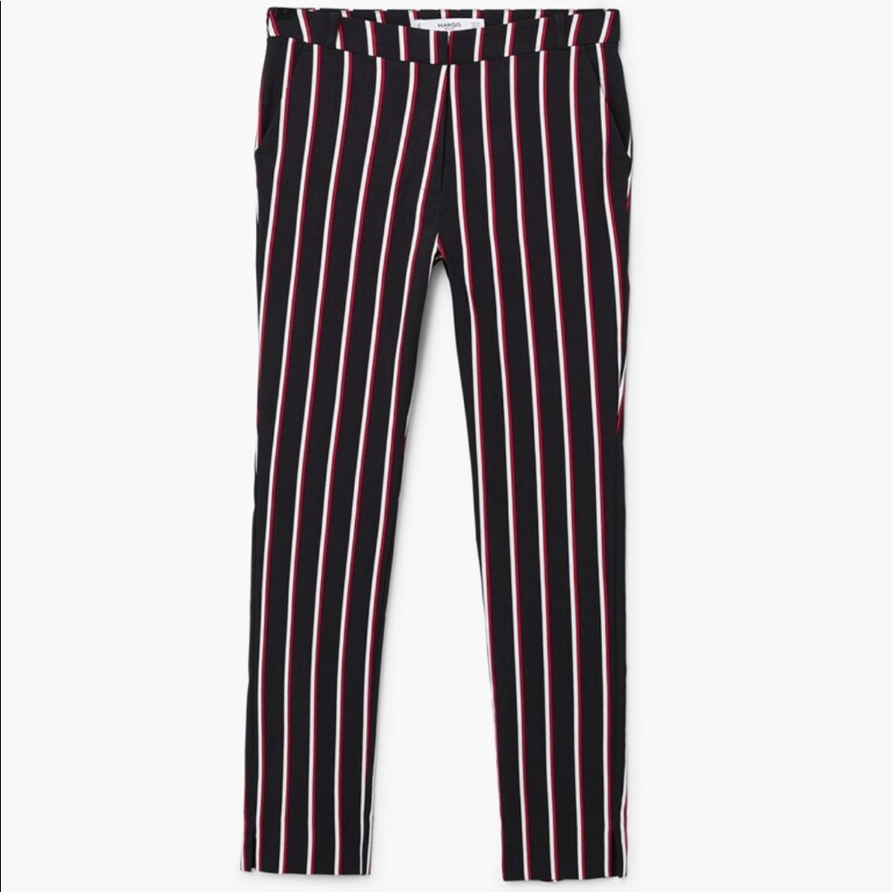 Mango Cropped Slim-fit Pants